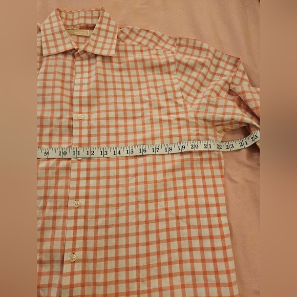 Michael‎ Kors  Men's Pink Checkered Shirt - Picture 2 of 3